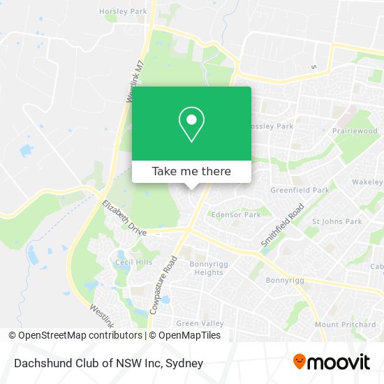 Mapa Dachshund Club of NSW Inc