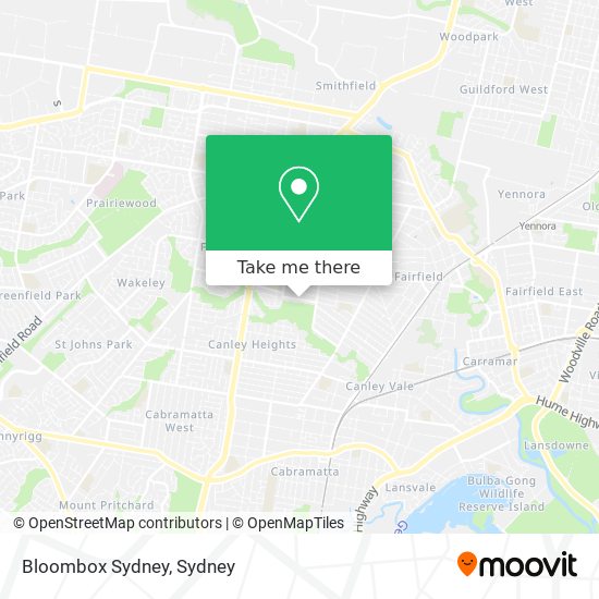 Bloombox Sydney map