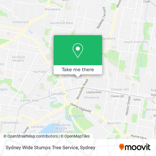 Sydney Wide Stumps Tree Service map