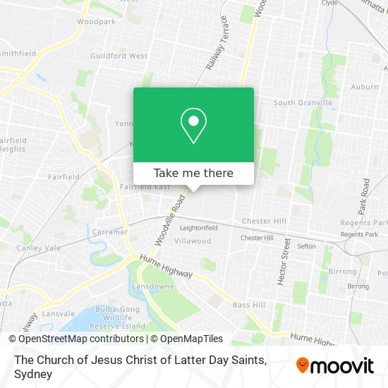 Mapa The Church of Jesus Christ of Latter Day Saints