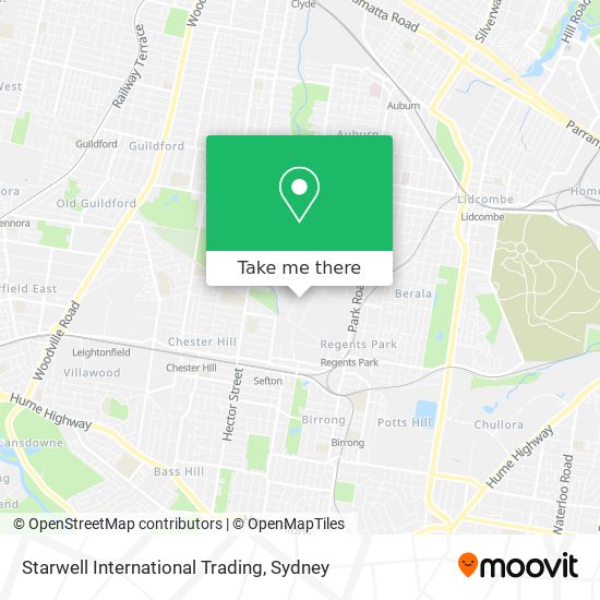 Mapa Starwell International Trading