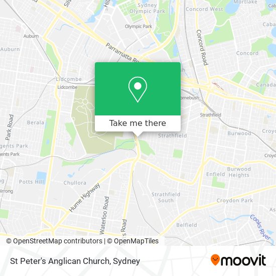 St Peter's Anglican Church map