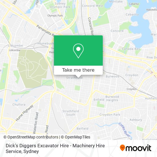 Dick's Diggers Excavator Hire - Machinery Hire Service map