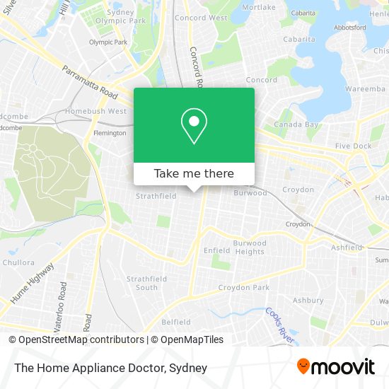 The Home Appliance Doctor map
