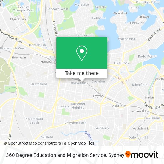 360 Degree Education and Migration Service map