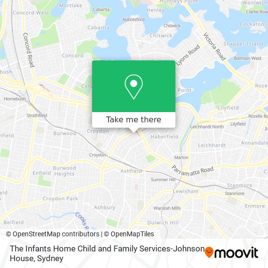 The Infants Home Child and Family Services-Johnson House map