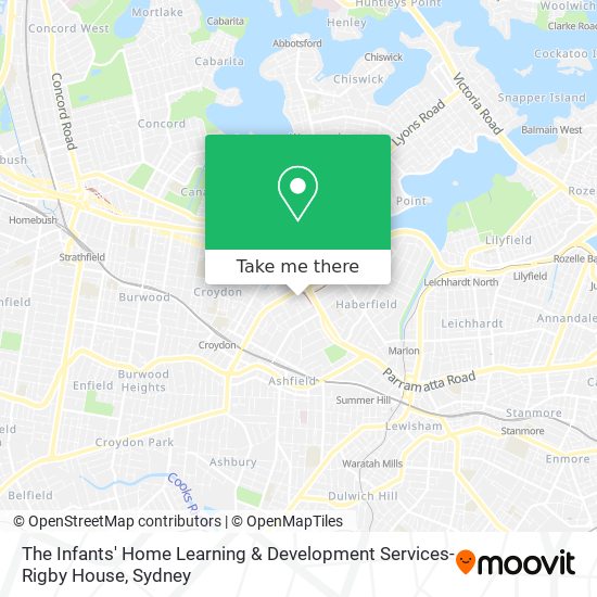 The Infants' Home Learning & Development Services-Rigby House map