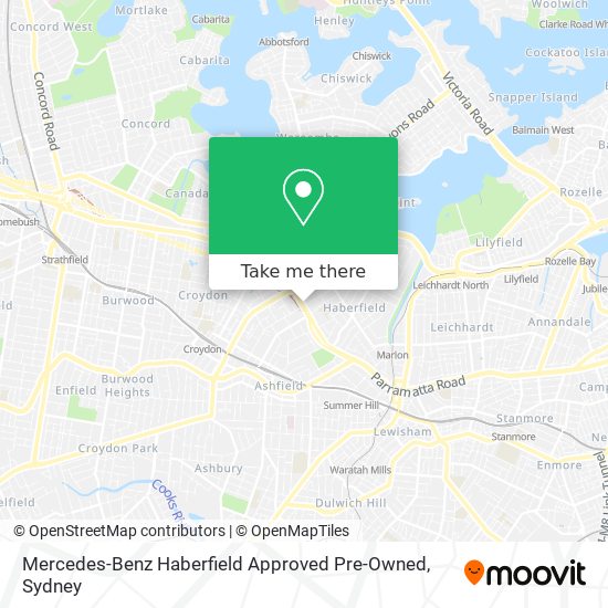 Mercedes-Benz Haberfield Approved Pre-Owned map