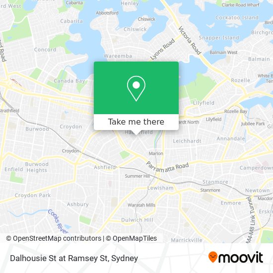 Dalhousie St at Ramsey St map