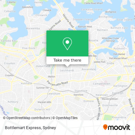 Bottlemart Express map