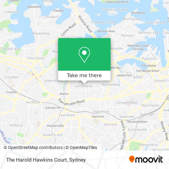 Mapa The Harold Hawkins Court