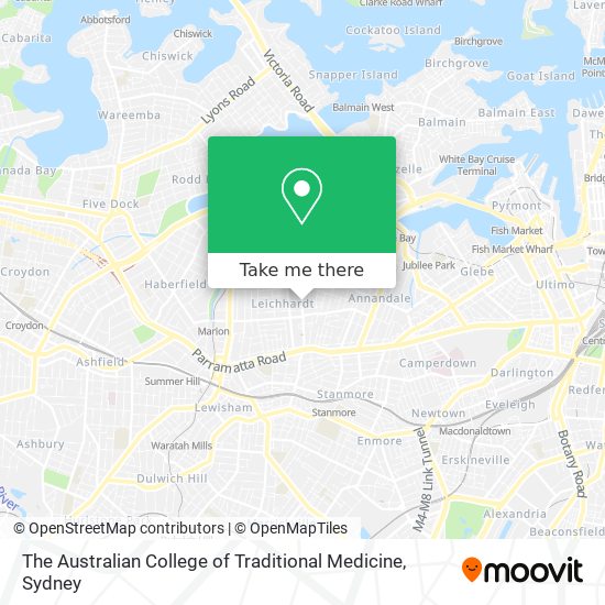 Mapa The Australian College of Traditional Medicine