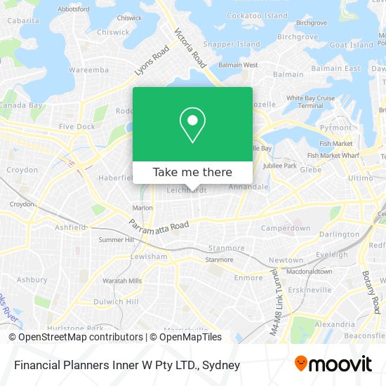 Financial Planners Inner W Pty LTD. map