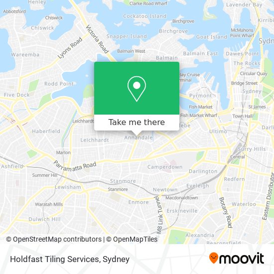 Holdfast Tiling Services map