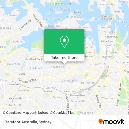 Mapa Barefoot Australia