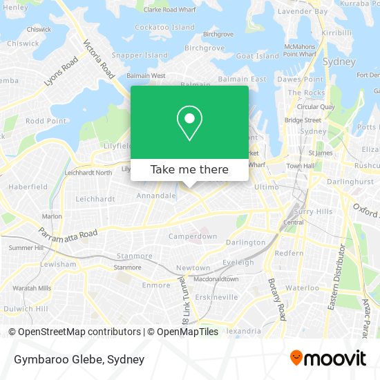 Gymbaroo Glebe map