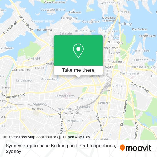 Mapa Sydney Prepurchase Building and Pest Inspections