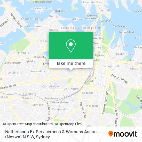 Netherlands Ex-Servicemens & Womens Assoc (Neswa) N S W map