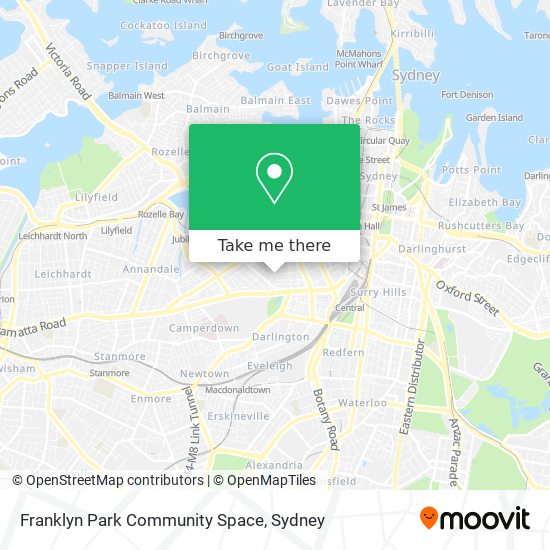 Mapa Franklyn Park Community Space