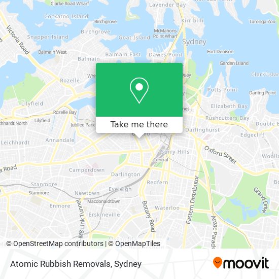 Atomic Rubbish Removals map