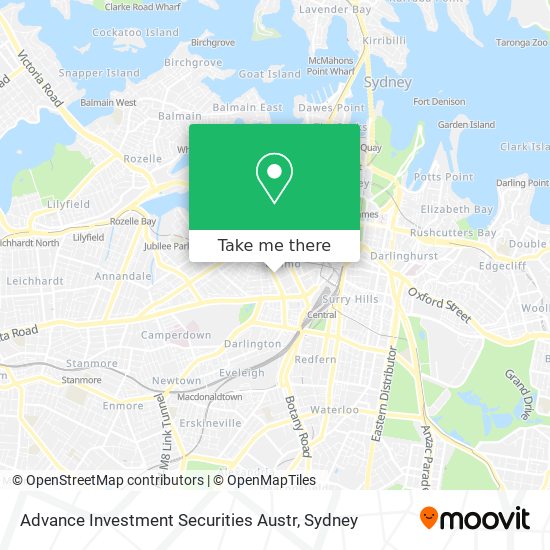 Advance Investment Securities Austr map