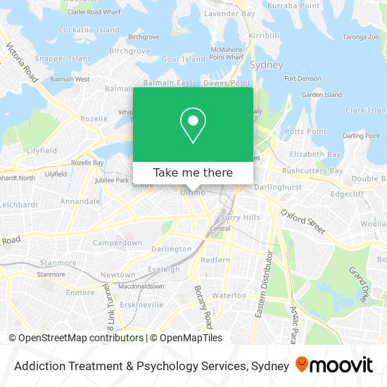 Addiction Treatment & Psychology Services map