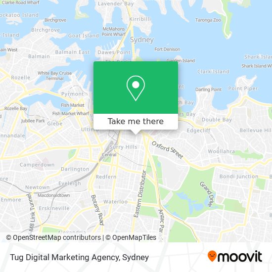 Mapa Tug Digital Marketing Agency