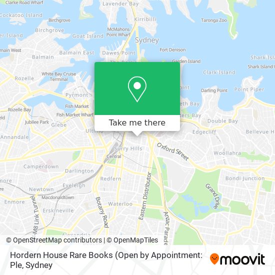 Hordern House Rare Books map