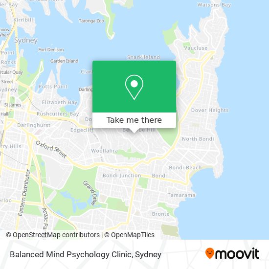 Mapa Balanced Mind Psychology Clinic