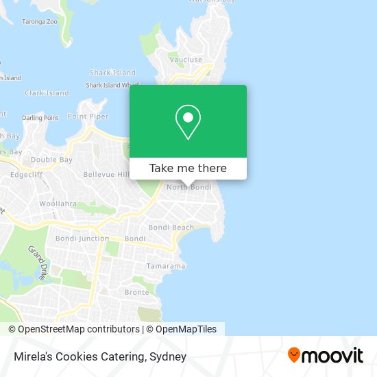 Mirela's Cookies Catering map