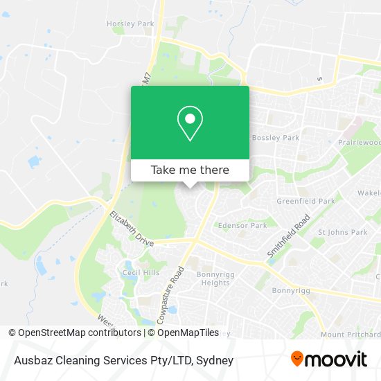 Mapa Ausbaz Cleaning Services Pty / LTD