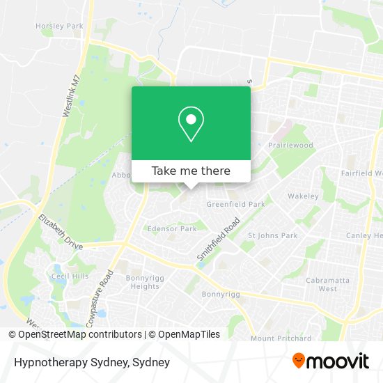 Hypnotherapy Sydney map