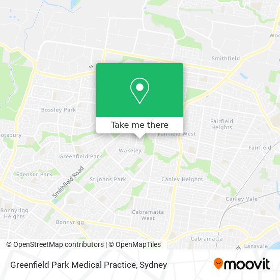 Greenfield Park Medical Practice map