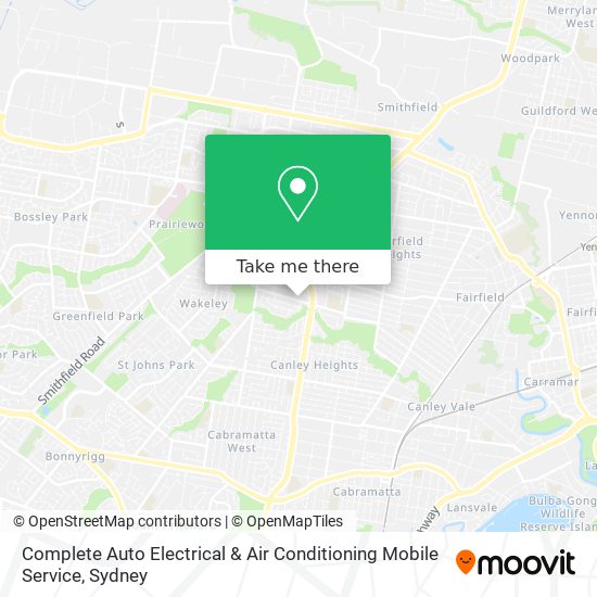 Complete Auto Electrical & Air Conditioning Mobile Service map