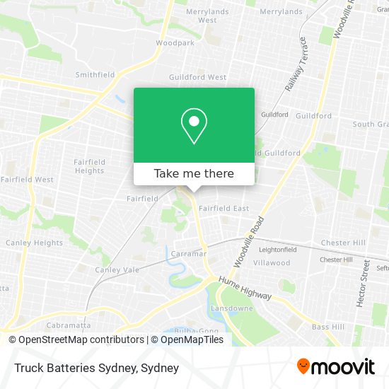 Truck Batteries Sydney map