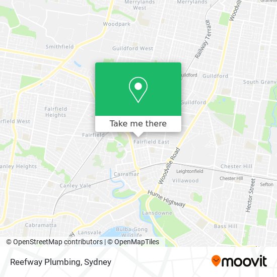 Mapa Reefway Plumbing