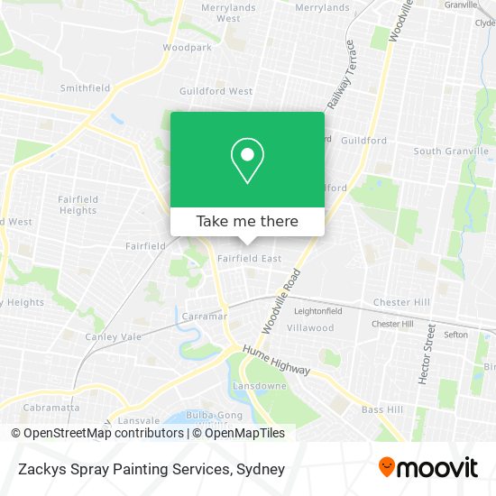 Zackys Spray Painting Services map