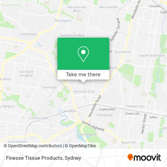 Finesse Tissue Products map
