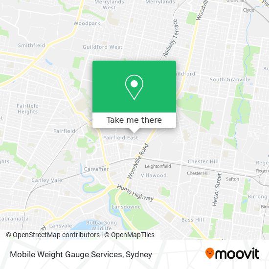 Mobile Weight Gauge Services map