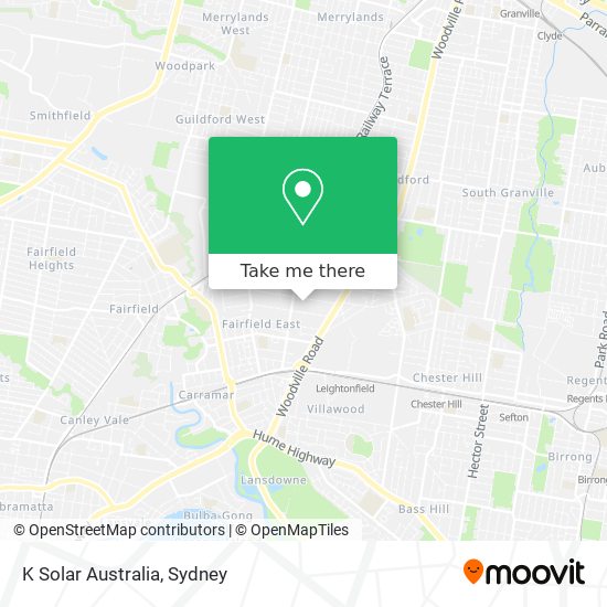 K Solar Australia map
