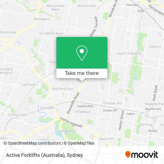 Mapa Active Forklifts (Australia)
