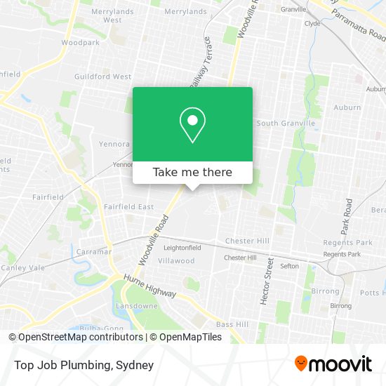 Top Job Plumbing map