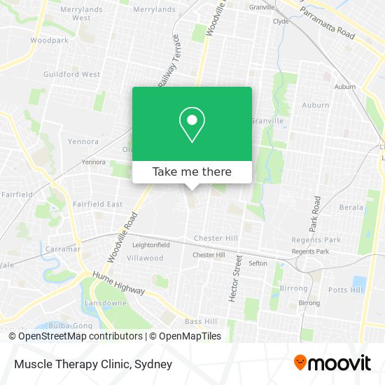 Mapa Muscle Therapy Clinic