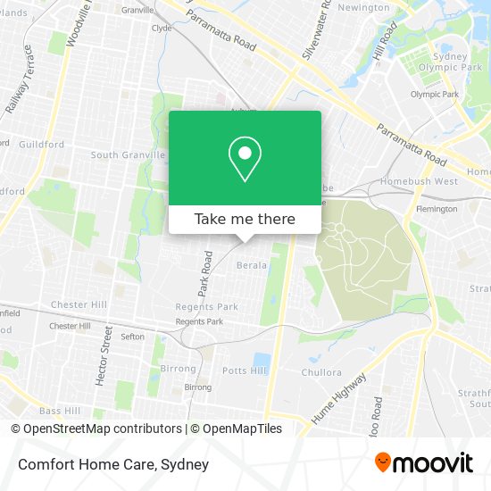 Comfort Home Care map