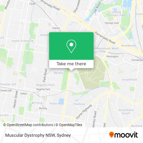 Muscular Dystrophy NSW map