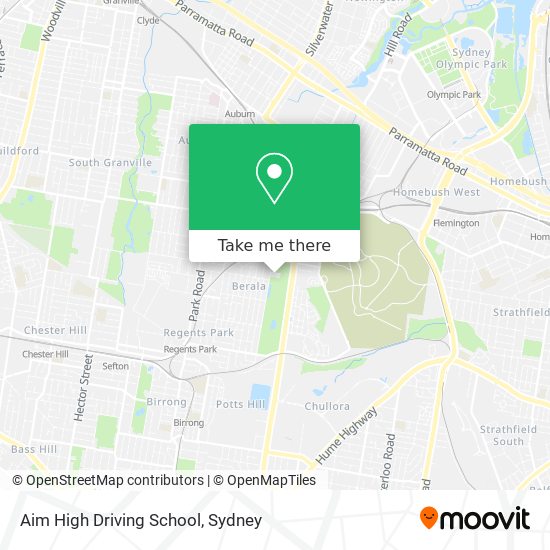 Aim High Driving School map