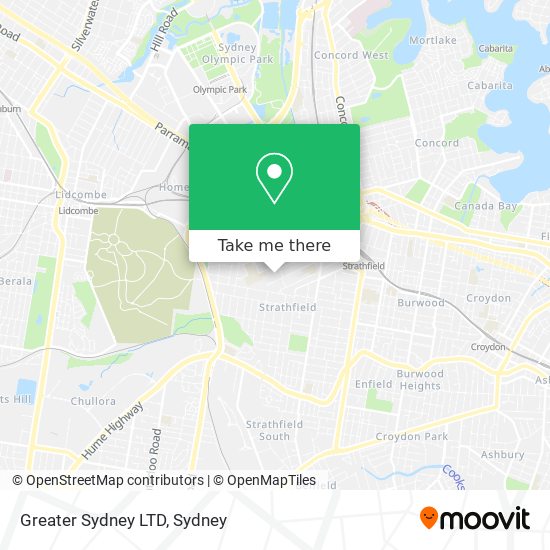 Mapa Greater Sydney LTD