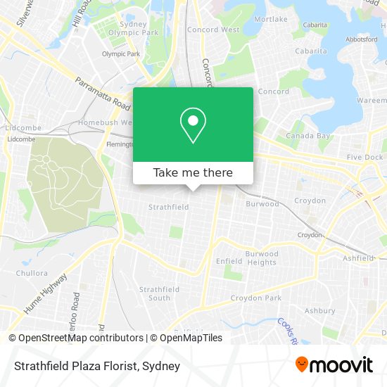 Mapa Strathfield Plaza Florist