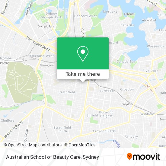 Mapa Australian School of Beauty Care