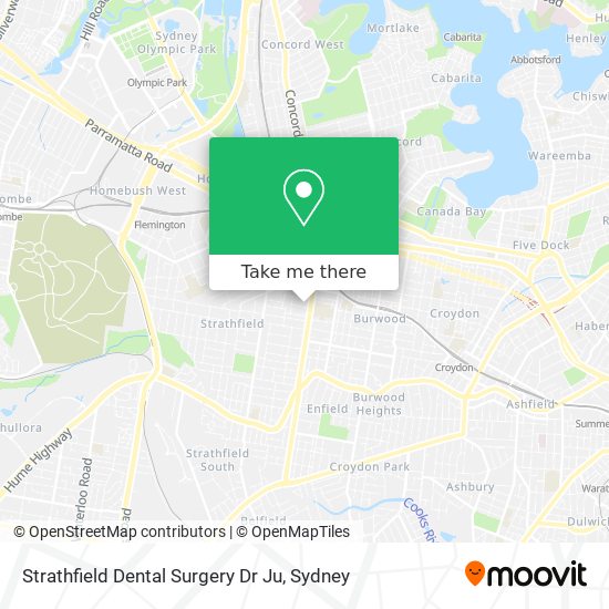 Strathfield Dental Surgery Dr Ju map